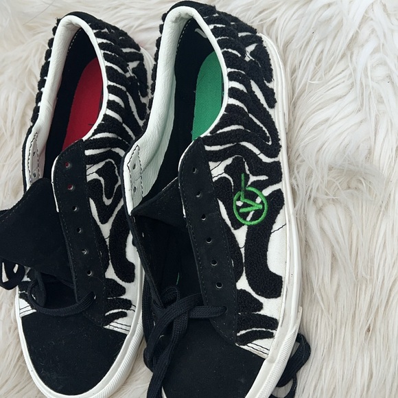 VANS X Anderson Paak Malibu SID DX Low Shoes W 9.5, M 8. Black White skate - Picture 6 of 7